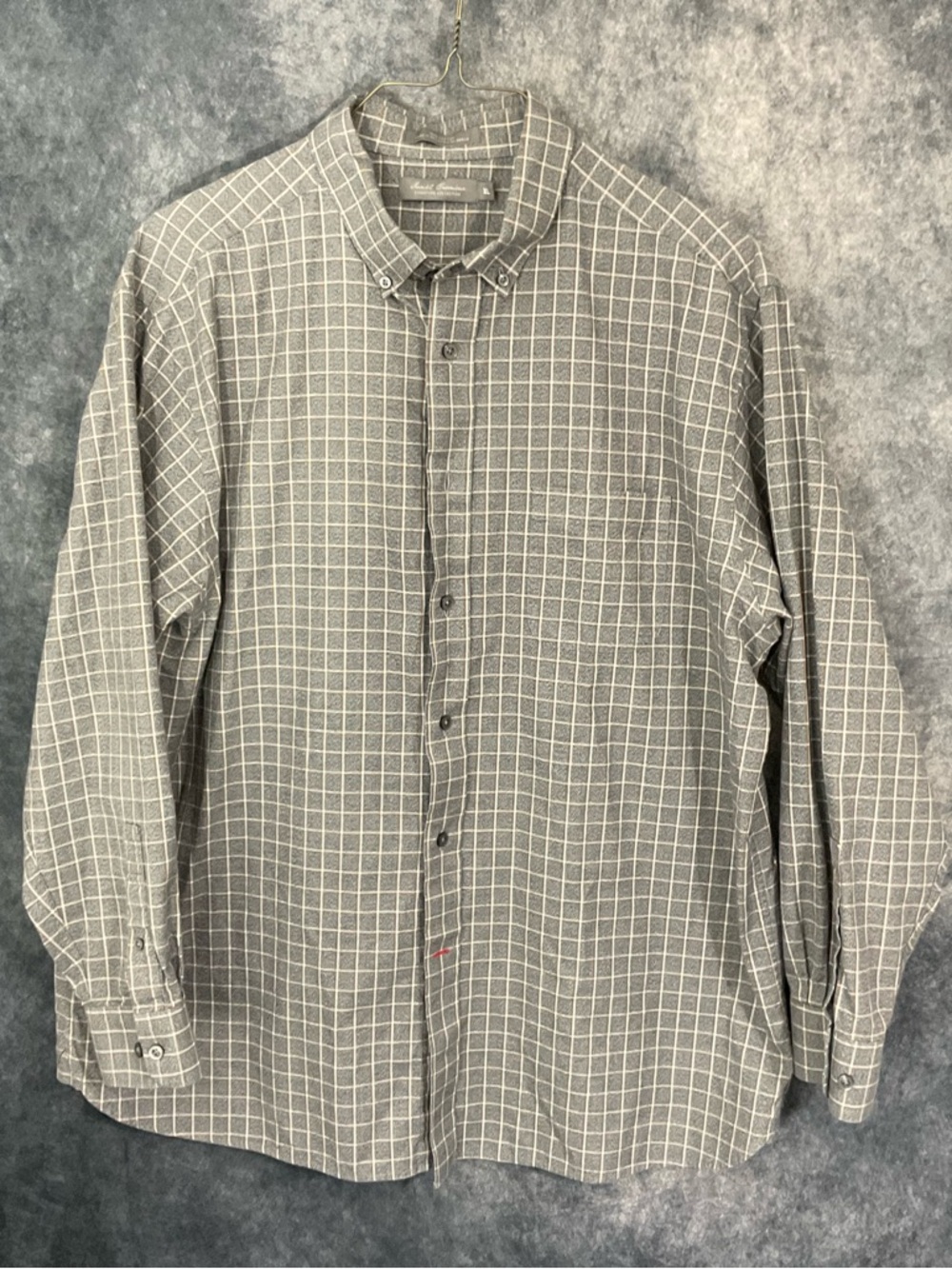 Men's Daniel Cremieux Signature Gray Plaid Button-Down Shirt